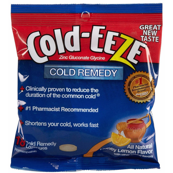 COLD-EEZE CLD DRPS BAG HNY LMN 18