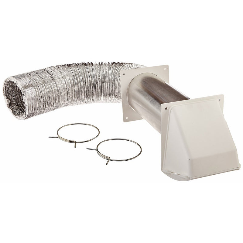 BROAN-NUTONE 1373W 4" x 5' Plastic Hood Kit, White