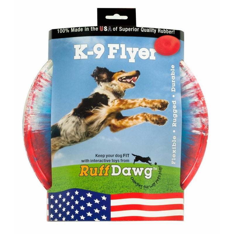 Ruff Dawg K9 Flyer Rubber Dog Toy Large Assorted Colors