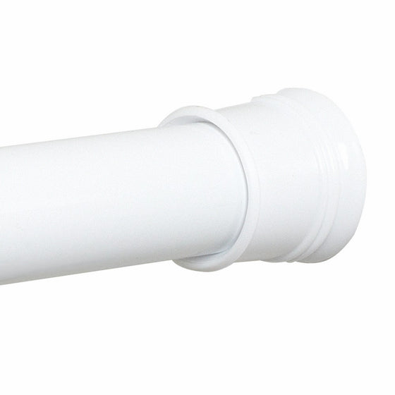 Zenna Home 604W, Tension Shower Curtain Rod, 34.5 to 60-Inch, White