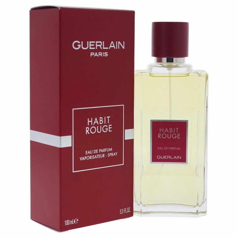 Guerlain Habit Rouge Eau de Parfum Spray for Men, 3.3 Ounce
