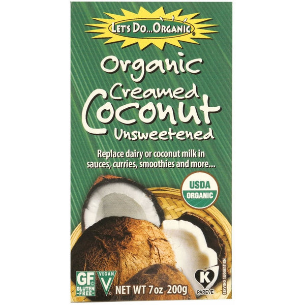 Let's Do Organic Creamed Coconut, 7-Ounce Boxes (Pack of 6)