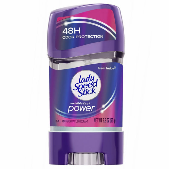 Lady Speed Stick 48HR Antiperspirant Deodorant Gel Fresh Fusion 2.30 oz (Packs of 6)