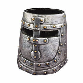 Design Toscano Knight's Templar Helmet Desk Accessory in Two-Tone