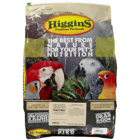 HIGGINS 466702 Higg Avian Fruit to Nut Treat for Birds, 20-Pound
