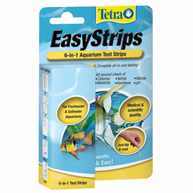 Tetra EasyStrips 6-in-1 Aquarium Test Strips, 25-Count