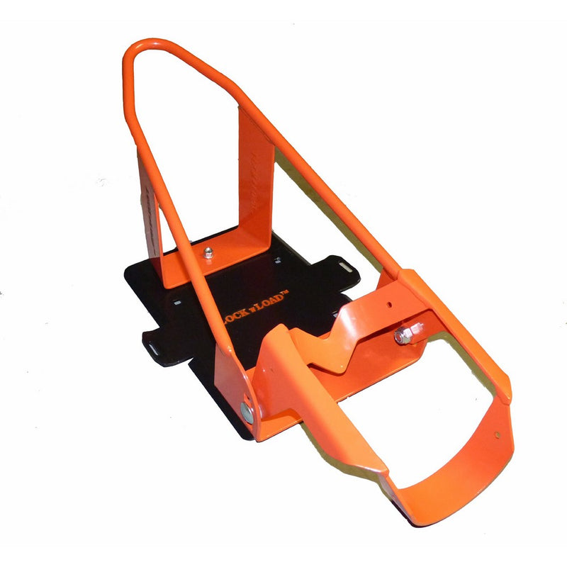Lock 'N Load (BK100) Orange/Black Deluxe Motorcycle Wheel Chock
