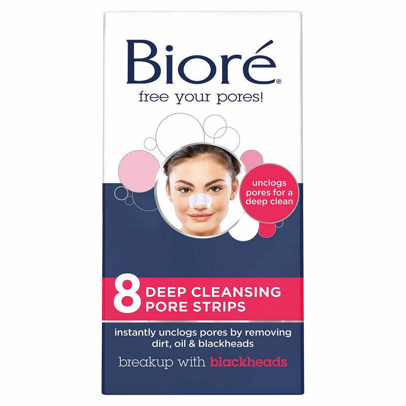 Biore Deep Cleansing Pore Strips for Nose, 8 Count