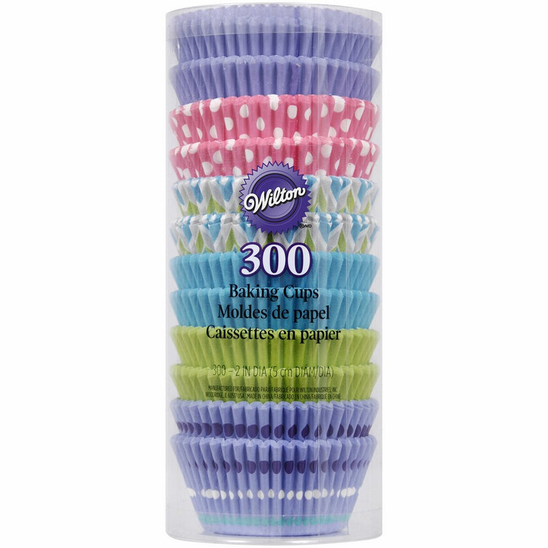 Wilton 415-8123 300/Pack Baking Cups, Pastel, Standard