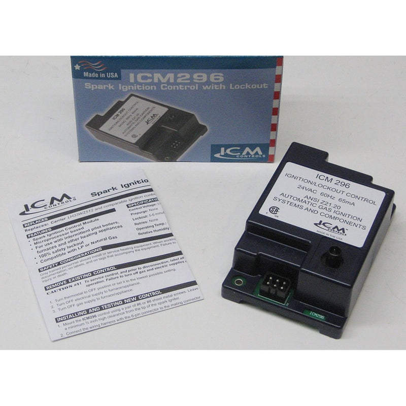 ICM Controls ICM296 IPI Gas Ignition Control Replacement for Carrier LH33WZ512A