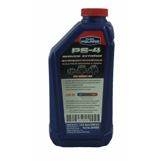 Polaris 2878920 PS-4 Extreme Duty Oil