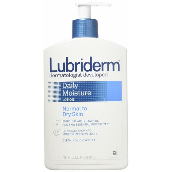 Lubriderm Daily Moisture Lotion Normal to Dry Skin, 16 Ounce