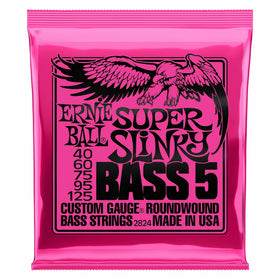 Ernie Ball 5-String Super Slinky Nickel Wound Bass Set.040 - .125