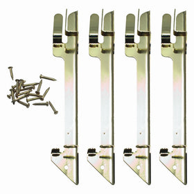 Carver Brass Desk Tray Supports for Stacking Trays, 4 Brackets, 16 Pins (CW07256)