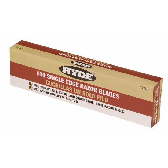 Hyde Tools 13135 100-Box Single Edge Blades