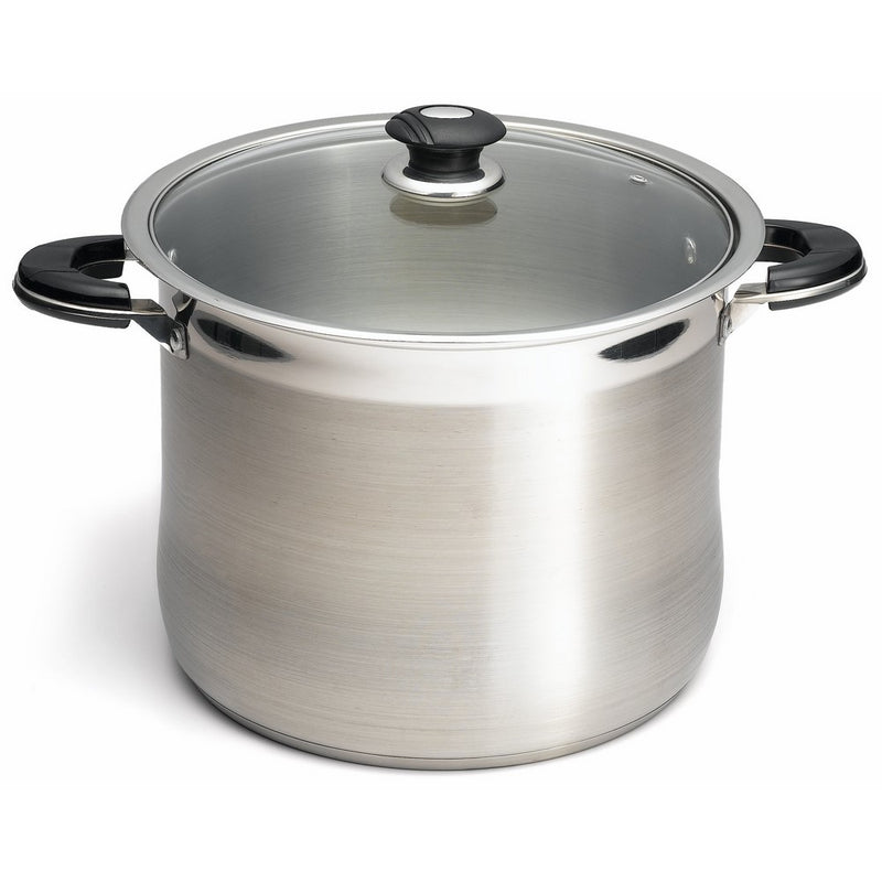 Prime Pacific 18/10 Stainless Steel 20 Quart Stock Pot With Glass Lid