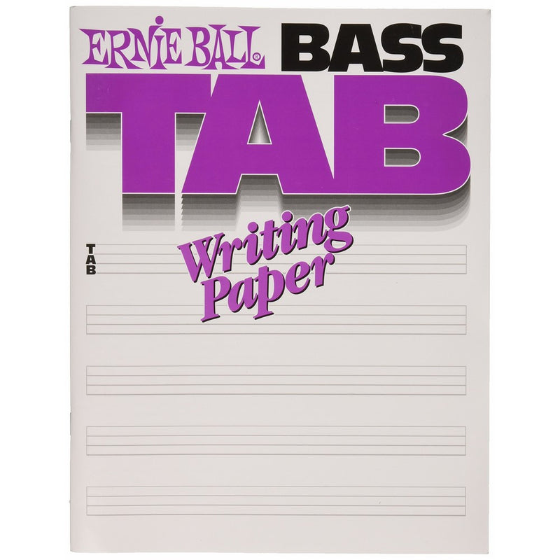 Ernie Ball Bass Tab Writing Paper