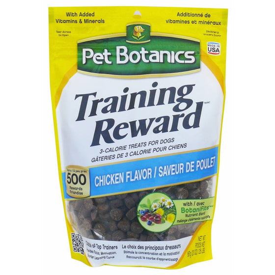 Pet Botanics Training Rewards Treats for Dogs, Chicken, 20-Ounce