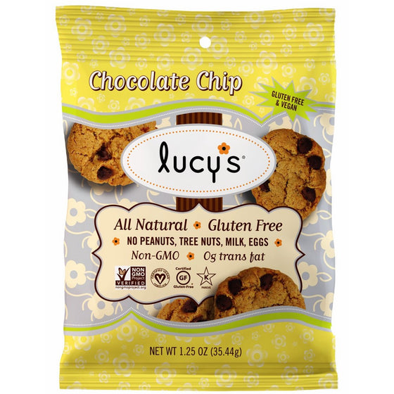 Lucy's Chocolate Chip Cookies, 1.25 Ounce Packages (Pack of 16)