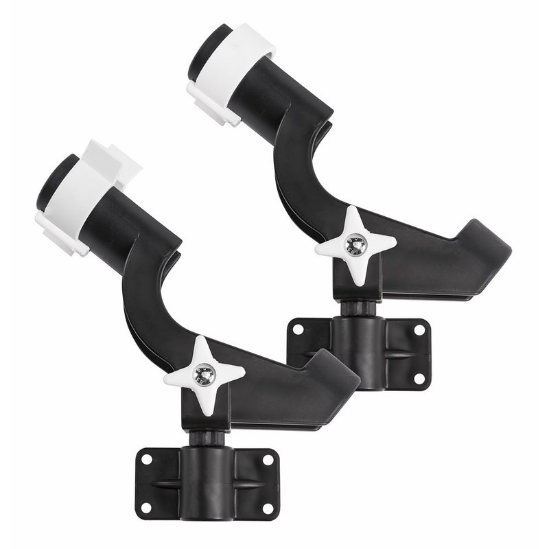 Wise Twin Pack Rod Holder with 2 Side Mounts, Black