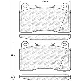 StopTech 309.10010 Street Performance Front Brake Pad