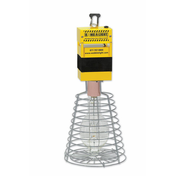 Hang-A-Light HL400PS 400w Pulse Start Metal Halide 24-Inch Tall Temporary Work Light, Yellow