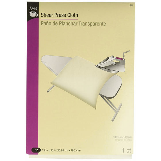 Dritz 594 Sheer Press Cloth, 22 by 30-Inch