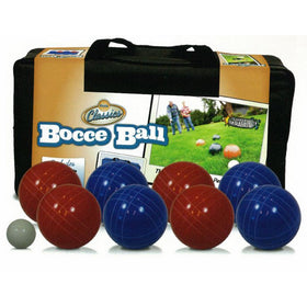 Driveway Games 90mm Backyard Bocce Set. 8 Balls, Pallino, and Bag for 4-player Bachi
