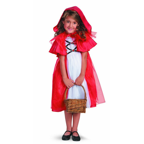 Disguise Secret Fairytale Storybook Red Riding Hood Girls Costume, 3T-4T