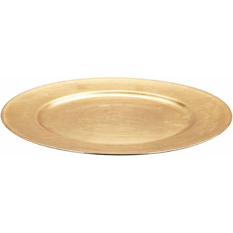 ChargeIt by Jay! Round Charger Plate, Gold