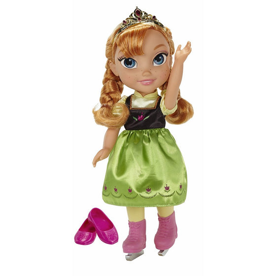 Disney Frozen Anna with Ice Skating Fashions and Skates Role Play Set