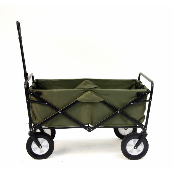 Mac Sports Collapsible Folding Outdoor Utility Wagon, Green