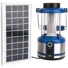 SINTECHNO 2-in-1 Bright LED Emergency Lantern with Built-in Power Bank Solar/AC Electric Phone Charger