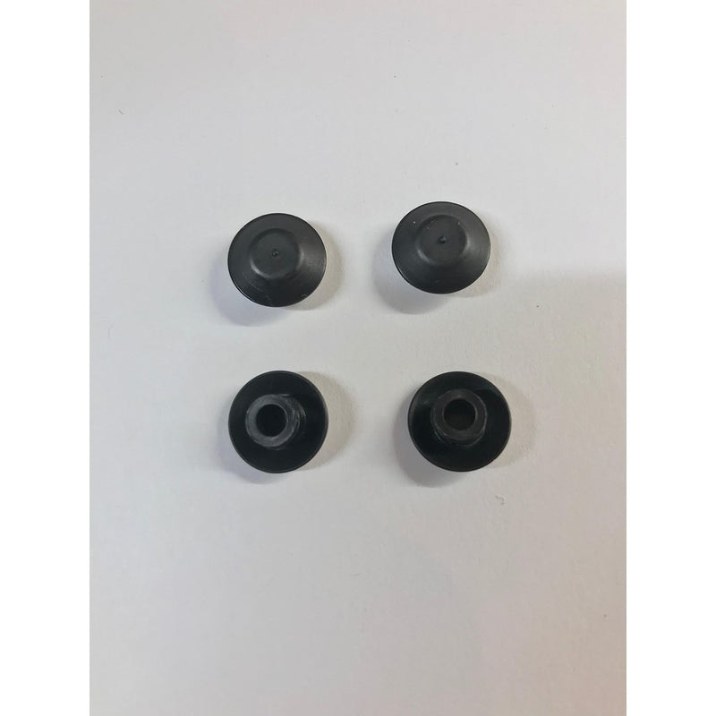 1/4" (0.25 inch) Flush Mount Black Plastic Body and Sheet Metal Hole Plug - Qty 25