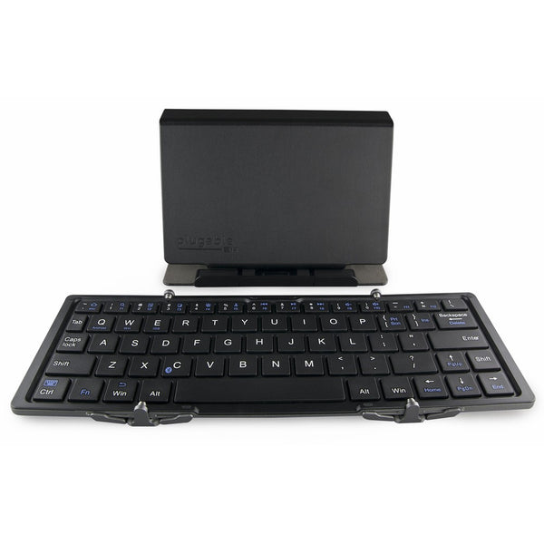 Plugable Ultra-Portable Bluetooth Folding Keyboard for Android, iOS, Windows, OS X with Included $12 Protective Case / Tablet Stand