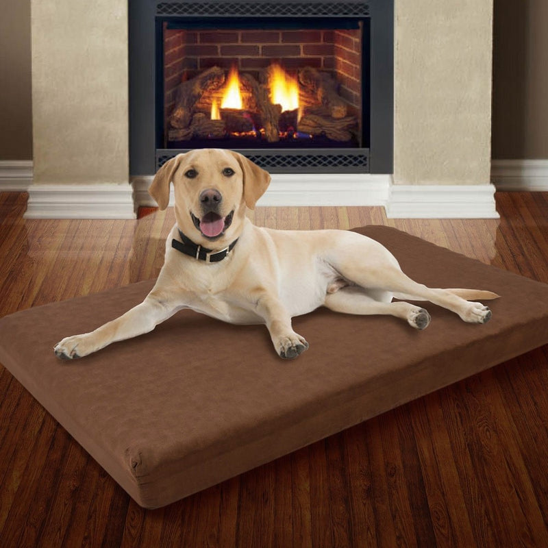 Destinie Large Memory Foam Dog Bed With Removable Cover 46" X 27"
