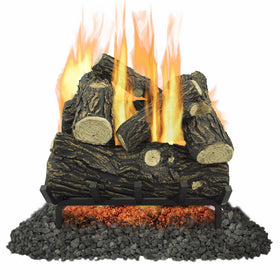Pleasant Hearth VL-WO18D Willow Oak Vented Gas Log Set, 45000 BTU, 18"
