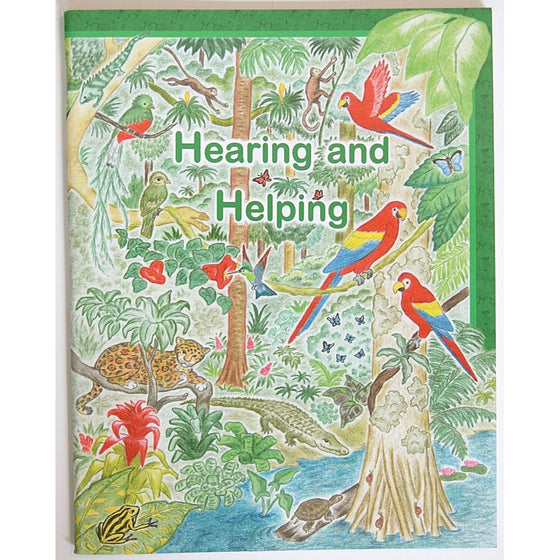 "Hearing and Helping" - Rod and Staff Preschool Workbook G-H-I Series