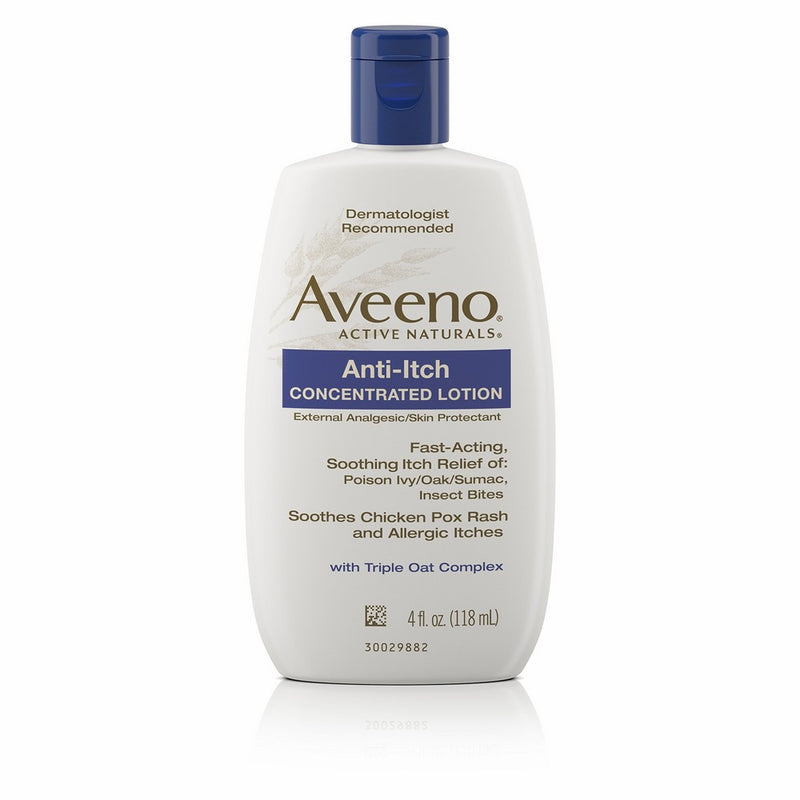 Aveeno Anti-Itch Concentrated Lotion Relieves Minor Skin Irritations, 4 Fl. Oz