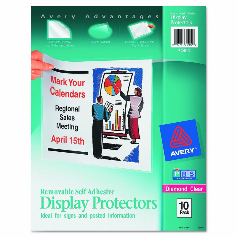 Avery Top-Load Display Sheet Protectors, Letter Size, 10 per Pack (74404)