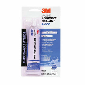 3M 05203 Marine Adhesive/Sealant 5200,White / 3 oz.