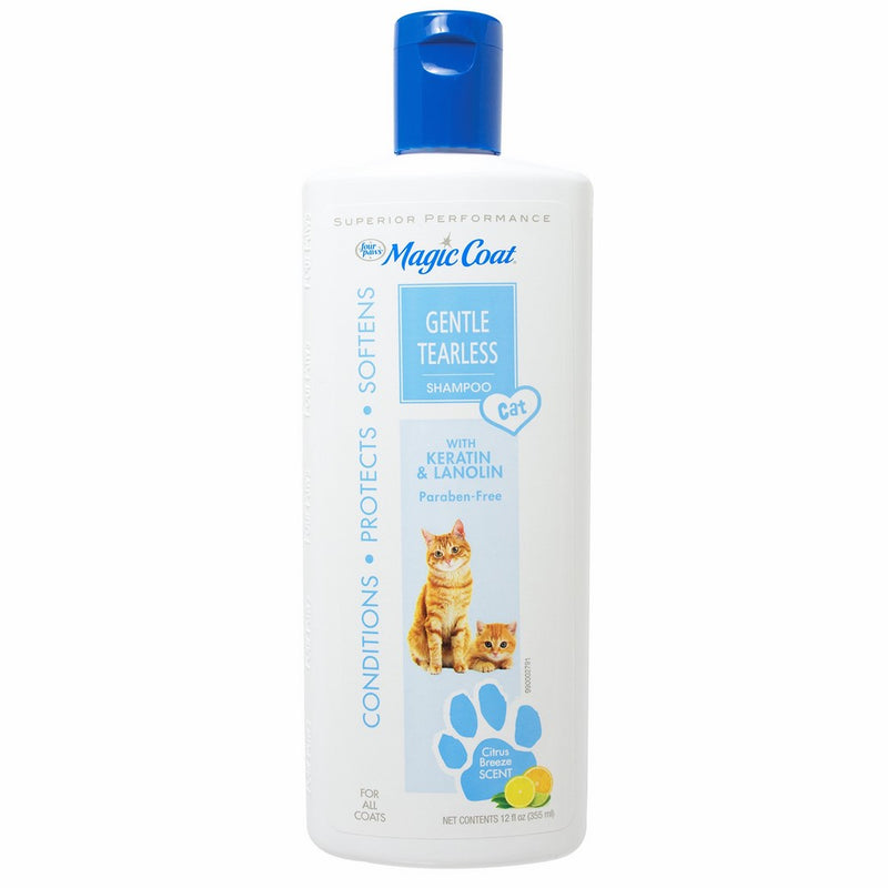 Four Paws Magic Coat Cat Tearless Shampoo, 12-Ounce