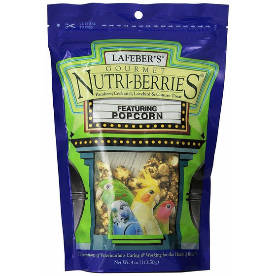 Lafeber's Popcorn Nutri-Berries for Cockatiels 4 oz bag