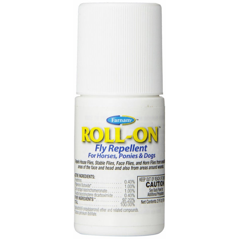 Farnam Roll-On Fly Repellent for Horses, Ponies and Dogs, 2 fl oz