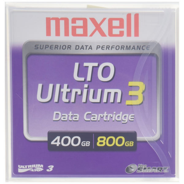 Maxell LTO Ultrium 3 400/800GB 1,000,000 Head Passes Tape Cartridge