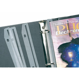 Baumgartens 3-Ring Magazine/Catalog Organizer Strips, Pack of 12 (JT9000)