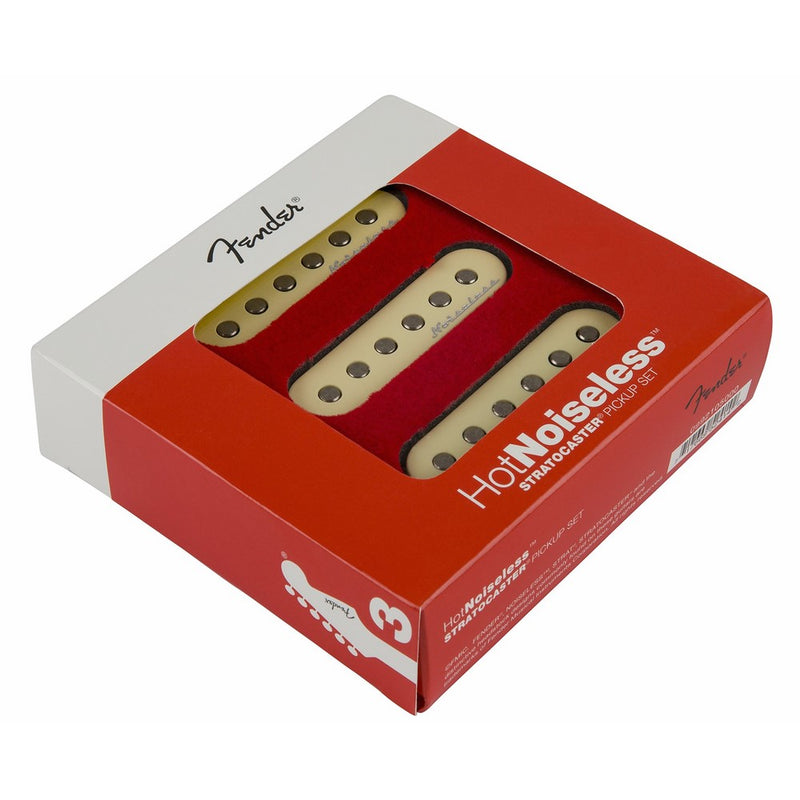Fender Strat Hot Noiseless Pickups, Aged White, Set Of 3 Electric Guitar Part