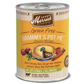 Merrick Classic Grain Free Grammy's Pot Pie Wet Dog Food, 13.2 oz, Case of 12 Cans