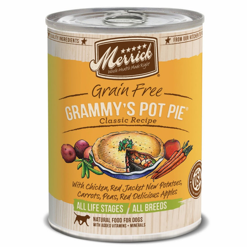 Merrick Classic Grain Free Grammy's Pot Pie Wet Dog Food, 13.2 oz, Case of 12 Cans