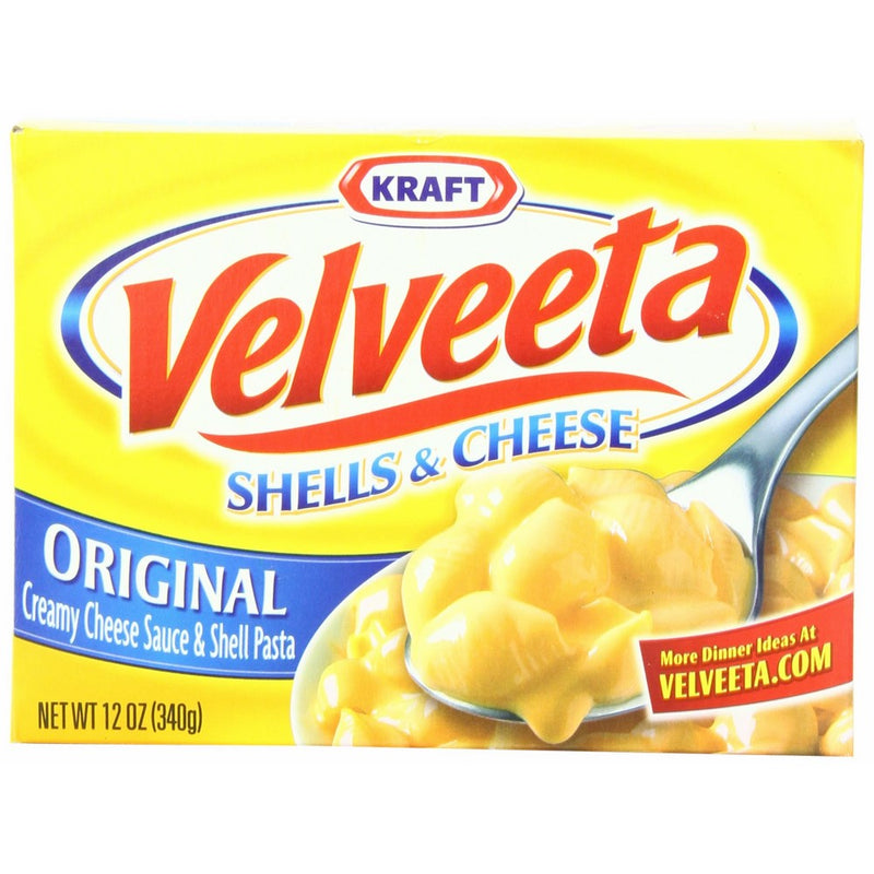 Velveeta Shells & Cheese Dinner, 12-Ounce Boxes (Pack of 12)